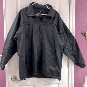 Men’s Black Windbreaker Jacket – Lightweight